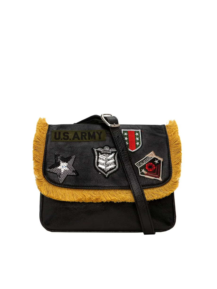 Borsa Militare Vintage con Passamanerie e Stemmi