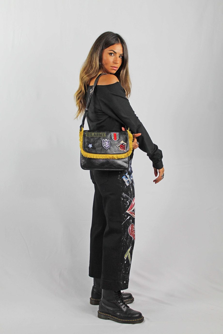 Borsa Militare Vintage con Passamanerie e Stemmi