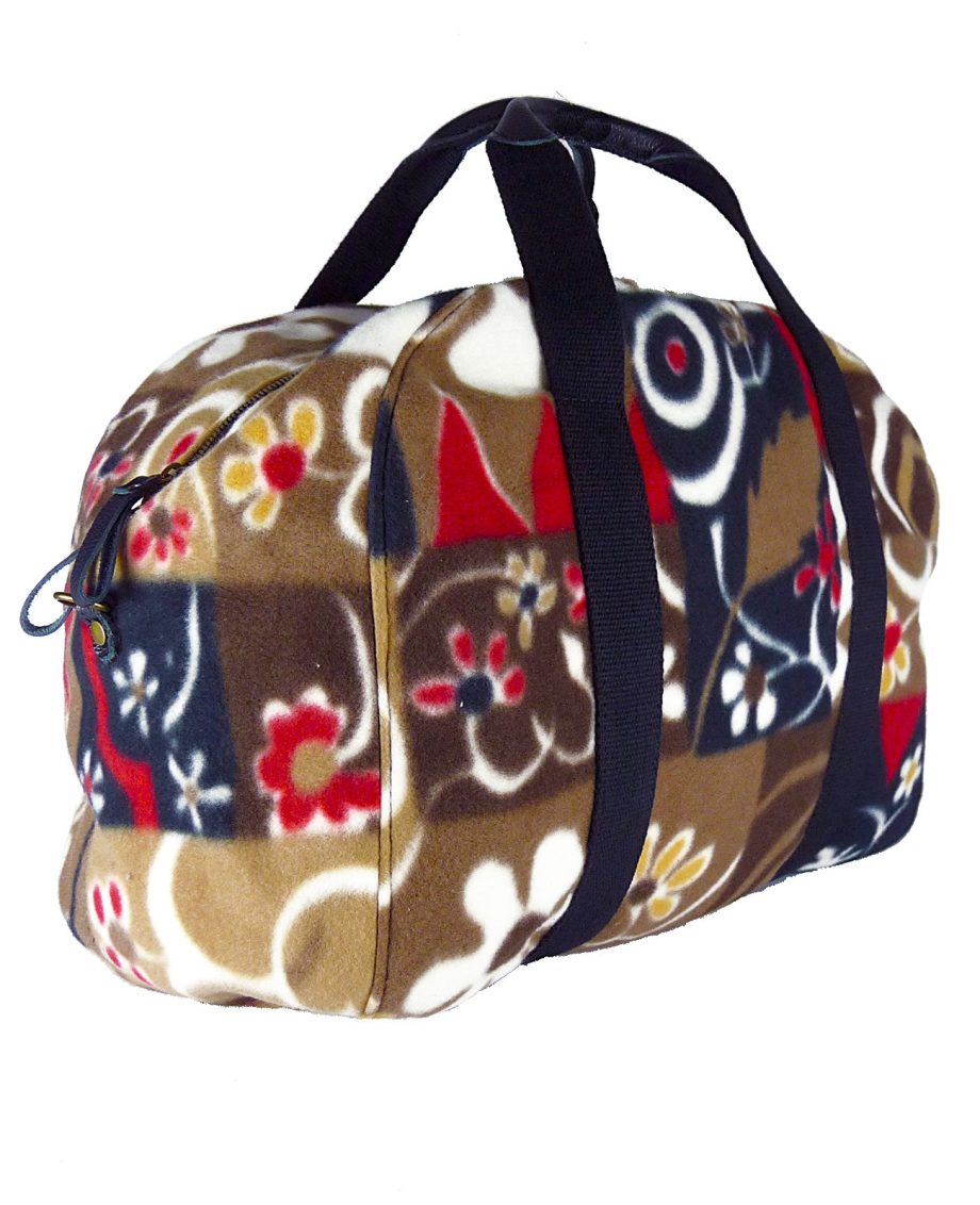 Borsa da viaggio weekender tracolla con vera pelle - apiedinudinelparco