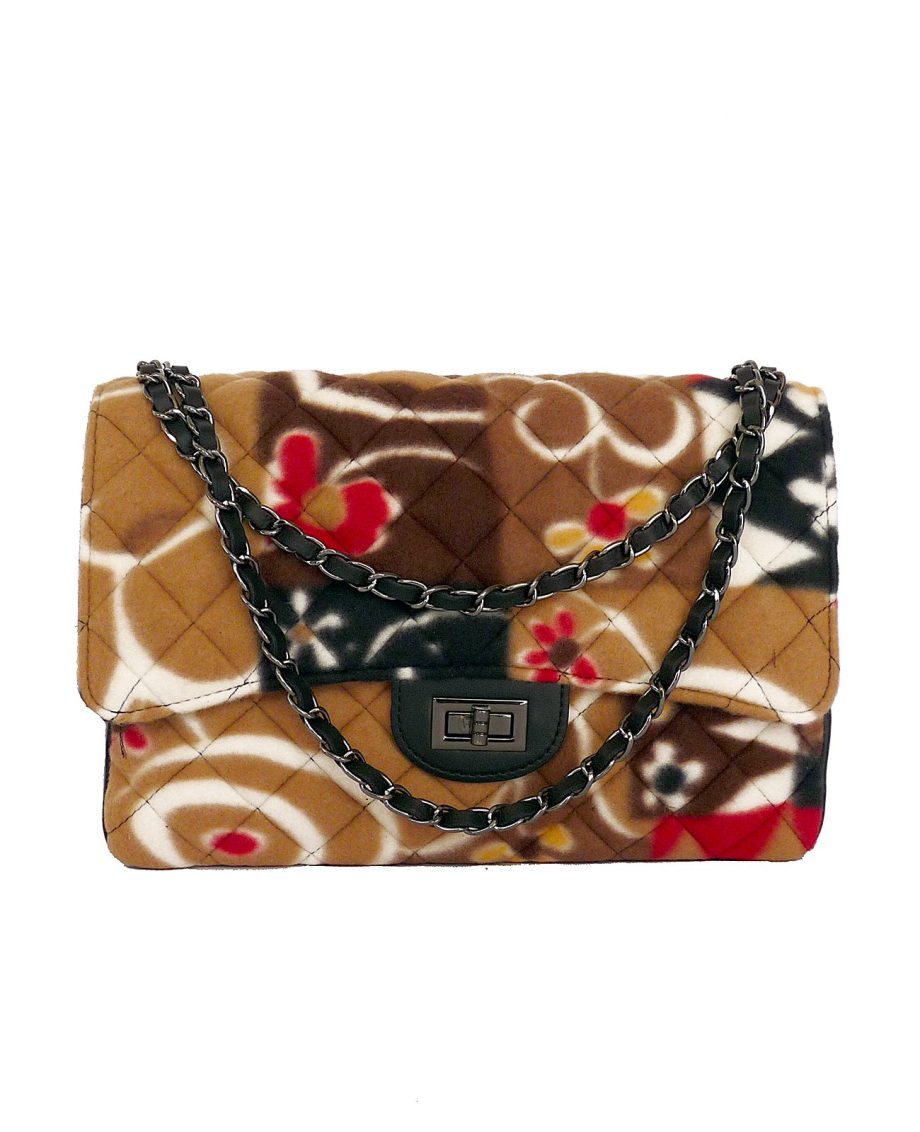borsa trapuntata tracolla matelassè con vera pelle - apiedinudinelparco