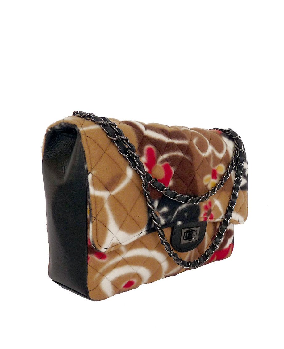 borsa trapuntata tracolla matelassè con vera pelle - apiedinudinelparco
