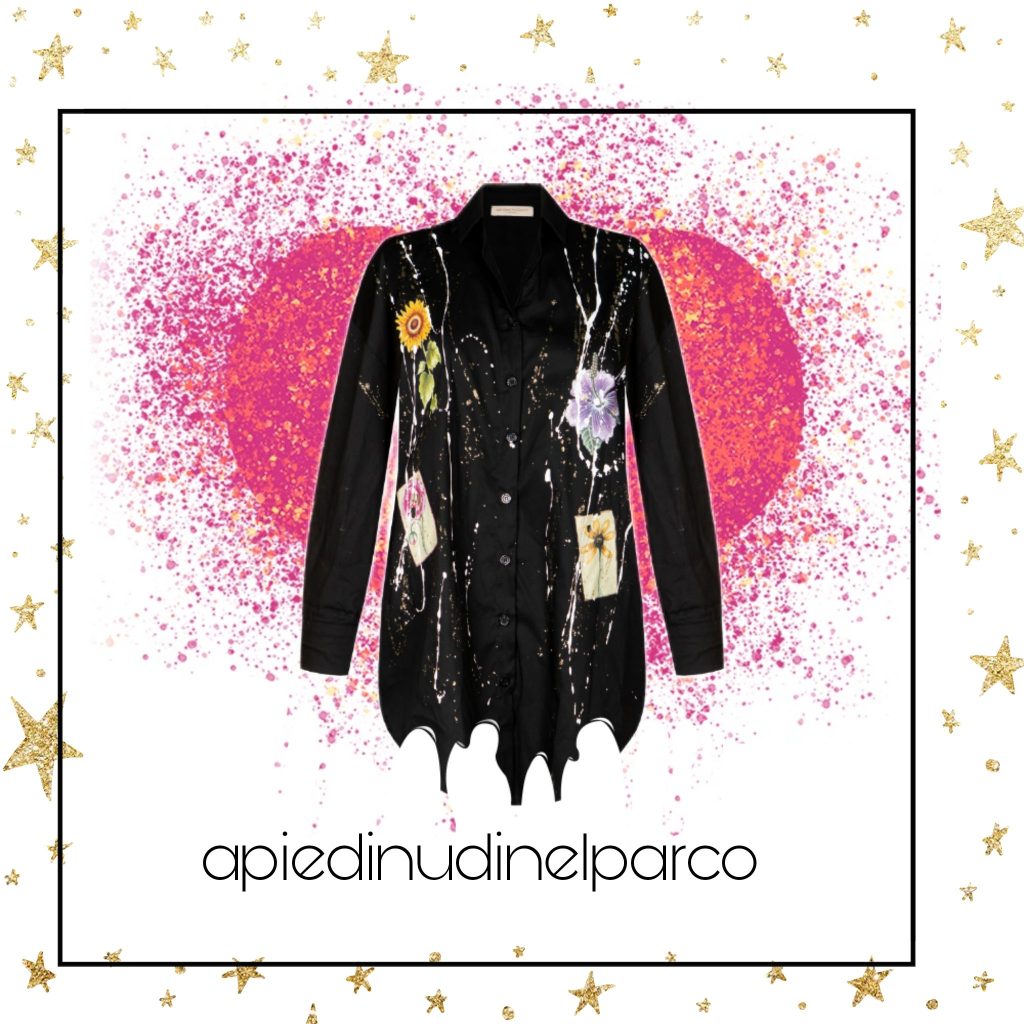 camicia-donna-dipinta-a-mano-floreale-apiedinudinelparco-blog
