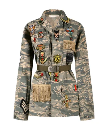 Giacca Militare Glam Donna Aviazione Navy
